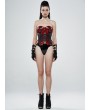 Punk Rave Black Gothic Futuristic Punk Latex Gloves