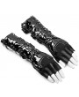Punk Rave Black Gothic Futuristic Punk Latex Gloves