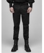 Punk Rave Black Vintage Gothic jacquard Long Pants for Men