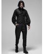 Punk Rave Black Gothic Steampunk Buckle Vest for Men