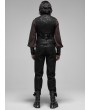 Punk Rave Black Gothic Steampunk Buckle Vest for Men