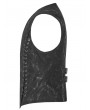 Punk Rave Black Gothic Steampunk Buckle Vest for Men