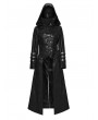 Punk Rave Black Long to Short Gothic Military Trench Coat for Women