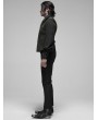 Punk Rave Gothic Retro Jacquard Vest for Men