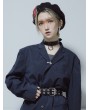 Black Street Fashion Gothic Plaid Hat