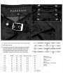Punk Rave Black Chinese Cheongsam Style Cyber Gothic Short Dress
