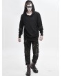 Devil Fashion Do Old Gothic Steampunk Long Sleeve Hooded Loose Sweater for Men