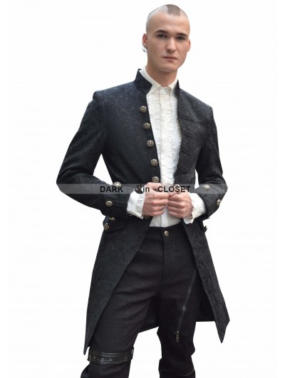 Pentagramme Black Alternative Jacket Coat for Men