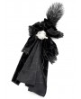 Devil Fashion Black Gothic Retro Velvet Bowtie