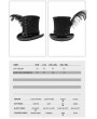 Devil Fashion Black Retro Gothic Hat for Men