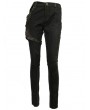 Devil Fashion Women's Brown Steampunk Do Old Style Pants with Detachable Bag