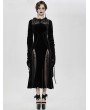 Eva Lady Black Sexy Gothic Velvet Long Party Dress