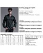 Punk Rave Dark Green Gothic Jacquard Long Sleeve Casual Shirt for Men