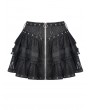 Dark in Love Black Gothic Punk Grunge Lace Mini Skirt
