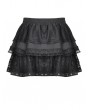 Dark in Love Black Gothic Punk Grunge Lace Mini Skirt