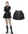 Dark in Love Black Gothic Punk Grunge Lace Mini Skirt
