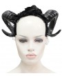Eva Lady Black Gothic Devil Horn Headdress