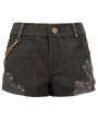 Devil Fashion Brown Steampunk Do Old Shorts for Women