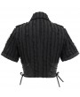 Devil Fashion Black Sexy Gothic Punk Short Sleeve Shirt for Women