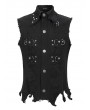 Devil Fashion Black Gothic Punk Rock Vest Top for Men