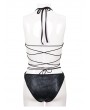 Devil Fashion Black Gothic Sexy One-Piece Swimsuit