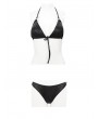 Devil Fashion Black Gothic Two-Piece Bikini Set