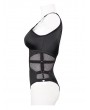 Devil Fashion Black Gothic Punk One-Piece Swimsuit