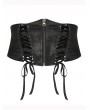 Punk Rave Black Gothic Handsome Plus Size Corset Waistband
