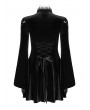 Punk Rave Black Cute Gothic Velvet Long Sleeve Daily Wear Short Dress