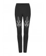 Punk Rave Black Gothic Punk Long Leggings for Women