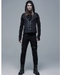 Punk Rave Black Gothic Punk Metal Straight Long Pants for Men