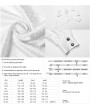 Punk Rave White Retro Gothic Vampire Count Long Sleeve Shirt for Men