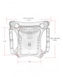 Black Gothic Steampunk PU Leather Knight Belt Waist Shoulder Messenger Bag