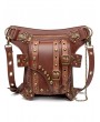 Brown Punk Rock Motorcycle Chain Waist Shoulder Messenger Bag