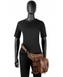 Brown Punk Rock Motorcycle Chain Waist Shoulder Messenger Bag