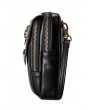 Black Gothic Punk Rectangle Outdoor Travel Shoulder Backpack Bag