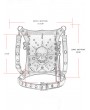 Black Gothic Punk Skull Chain Travel Waist Shoulder Messenger Bag