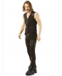 Pentagramme Coffee Gothic Steampunk Striped Long Pants for Men