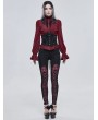 Devil Fashion Black Gothic Lace Underbust Corset Waistband for Women