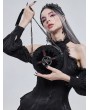 Devil Fashion Black Gothic Lace Pentagram Round Chain Shoulder Bag