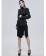 Devil Fashion Black Romantic Gothic Lace Double Chain Shoulder Bag