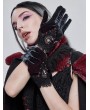 Devil Fashion Retro Gothic Elegant Velvet Lace Gloves for Women