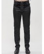Devil Fashion Black Vintage Gothic Jacquard Party Long Straight Fit Pants for Men