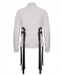 Devil Fashion White Gothic Punk Daily Wear Long Sleeve Shirt for Men
