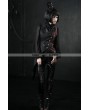 Punk Rave Black and Red Asymmetrical Gothic Punk Vest for Women