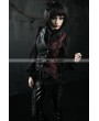 Punk Rave Black and Red Asymmetrical Gothic Punk Vest for Women