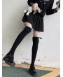 Black Gothic Sweet Bowknot Lace Over-the-Knee High Socks
