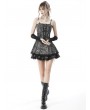Dark in Love Black Gothic Lace Cobweb Gloves for Women