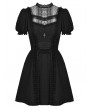 Dark in Love Black Gothic Short Sleeve Doll Daily Wear Dress