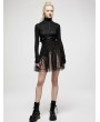 Punk Rave Black Gothic Punk PU Leather Heavy Duty Double Belt Harness
